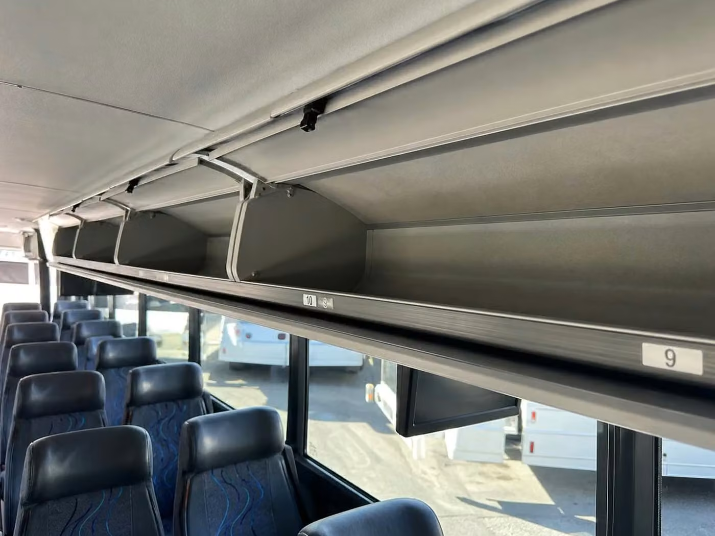 douglasville 25 passenger minibus overhead storage