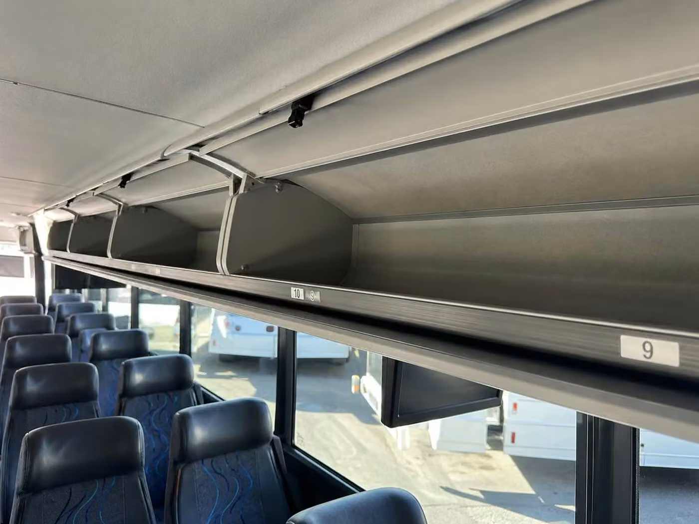 douglasville 28 passenger minibus overhead storage