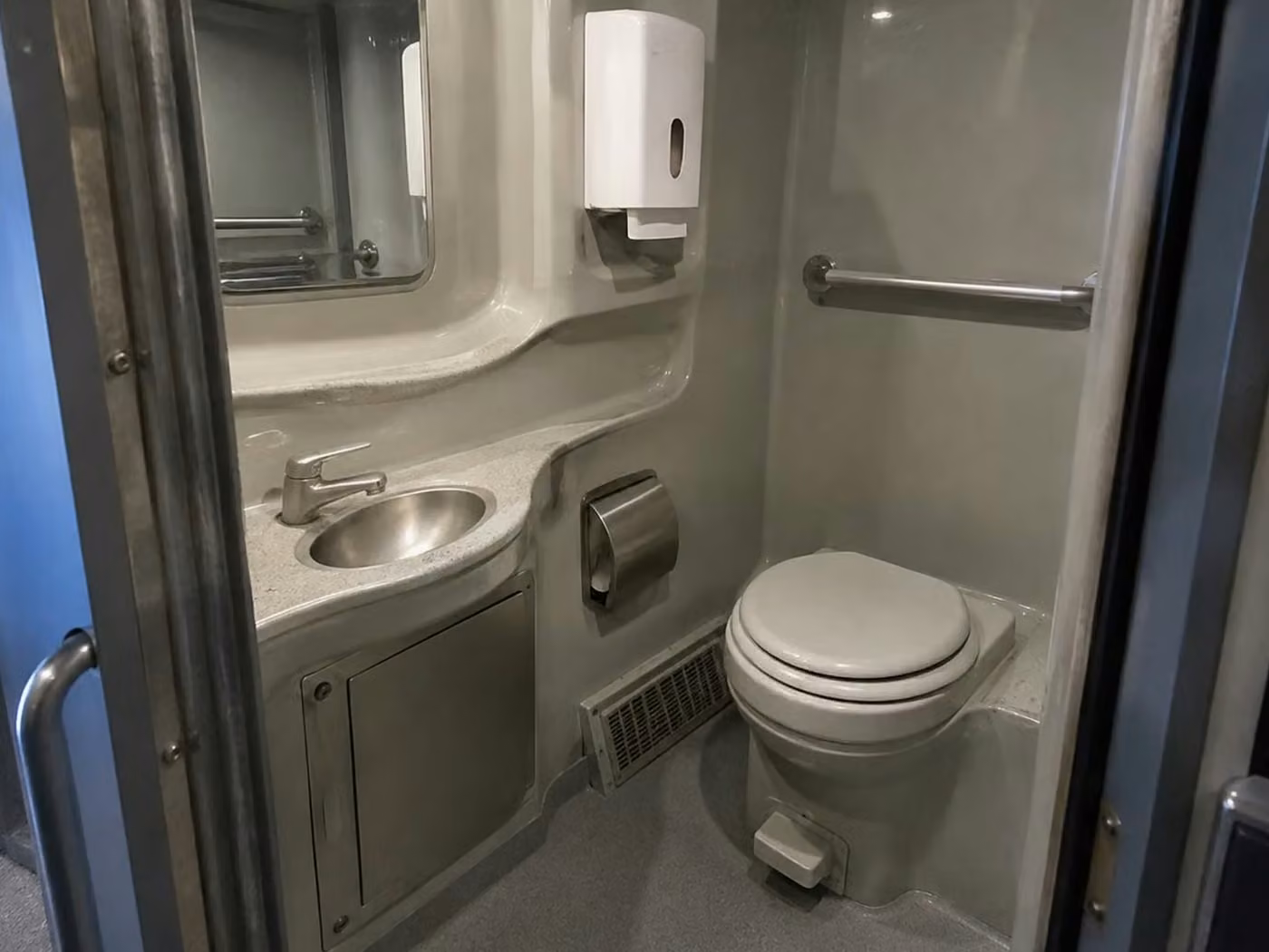 douglasville 56 passenger charter bus onboard restroom