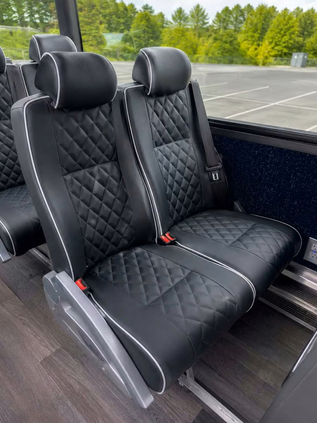 douglasville 56 passenger charter bus reclining seats