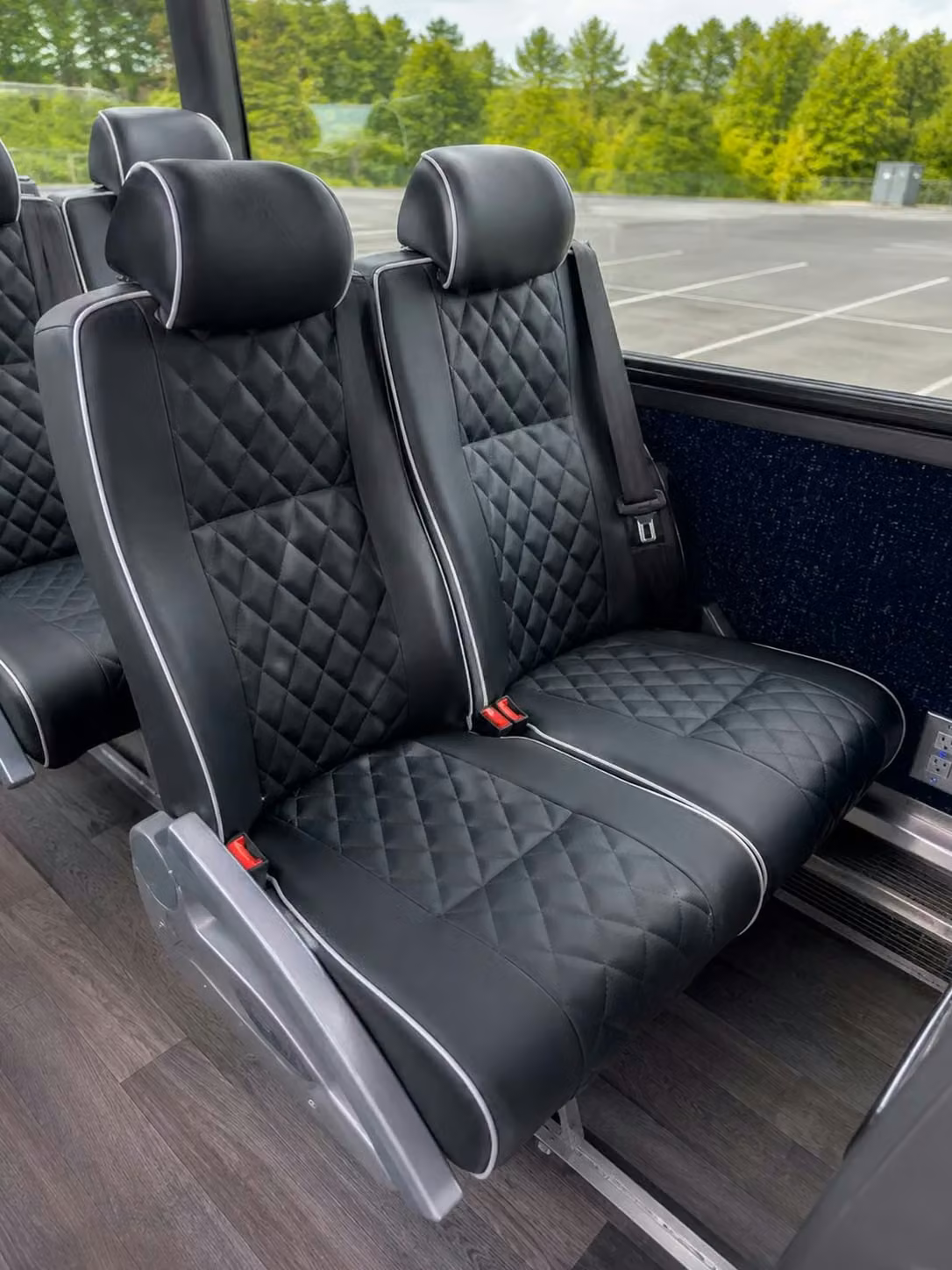 douglasville charter bus reclining seats