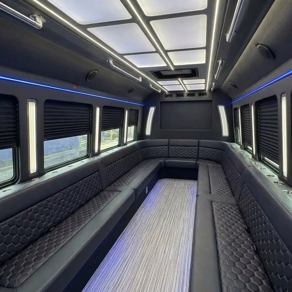 douglasville party bus wraparound seating