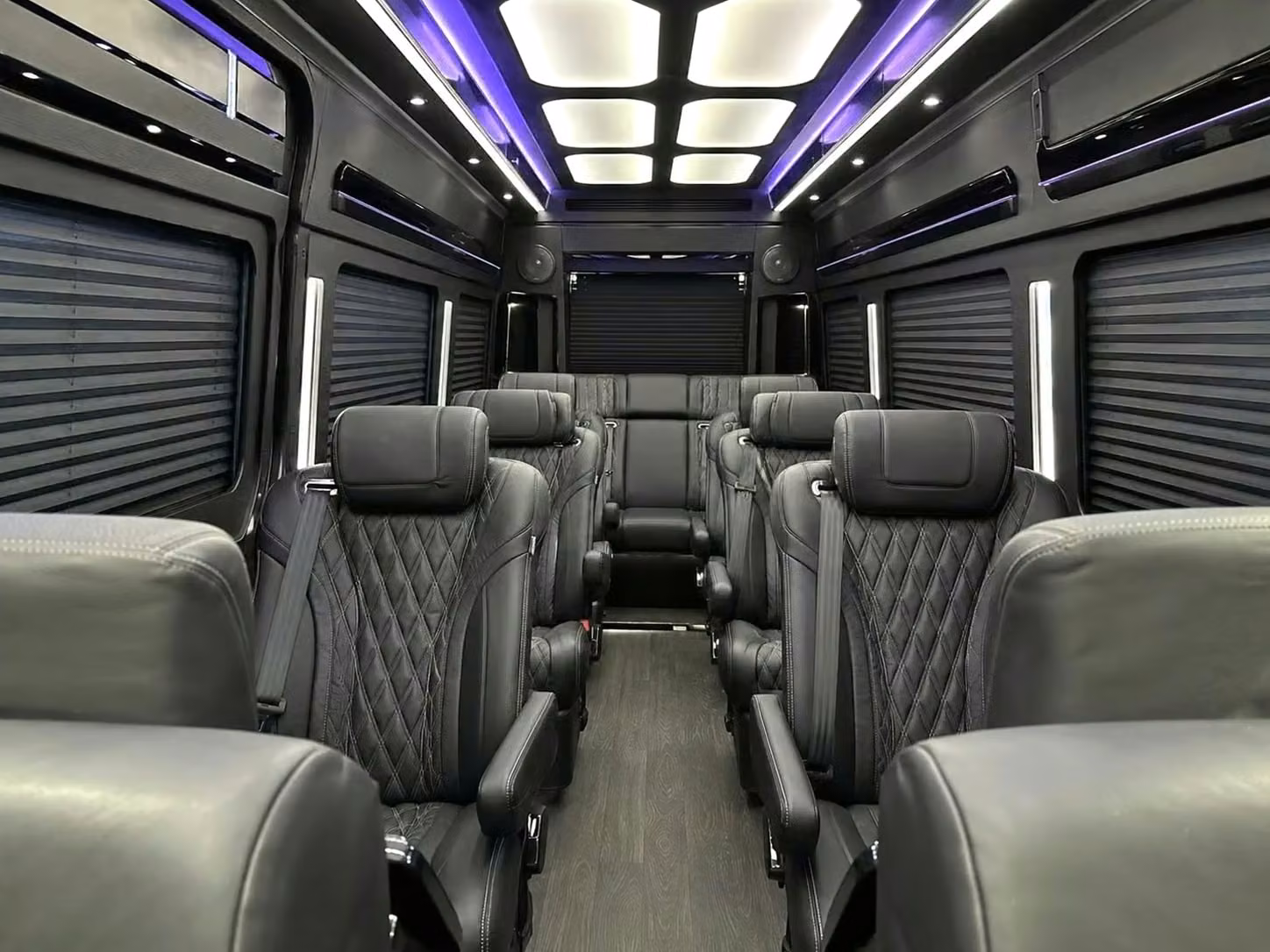 douglasville sprinter van rental with driver reclining seats